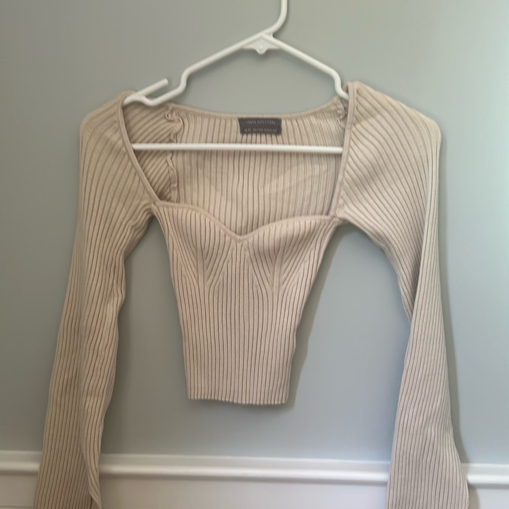 Urban outfitters square neck fitted sweater top